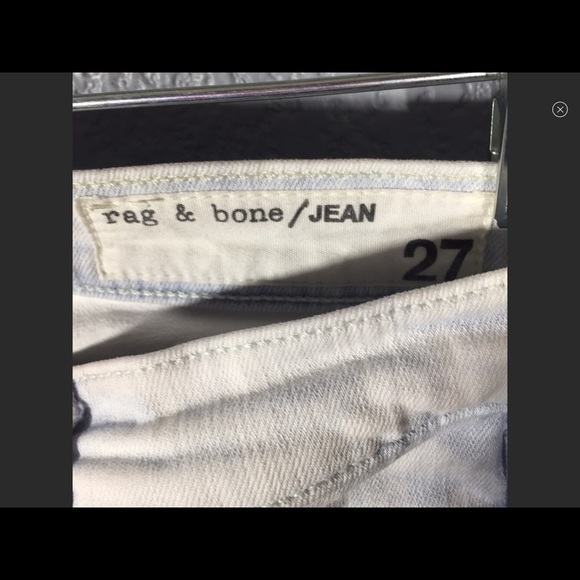 UEC Rag & Bone Bleached Jeans Sz 27 - Picture 3 of 8